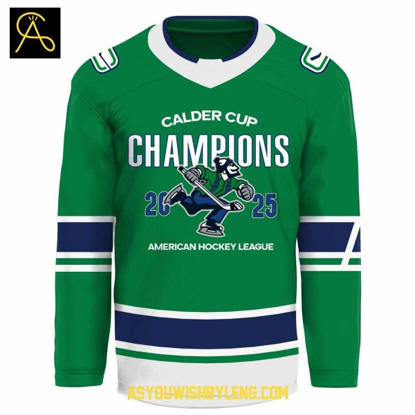 Abbotsford Canucks 2025 AHL Champions Hockey Jersey
