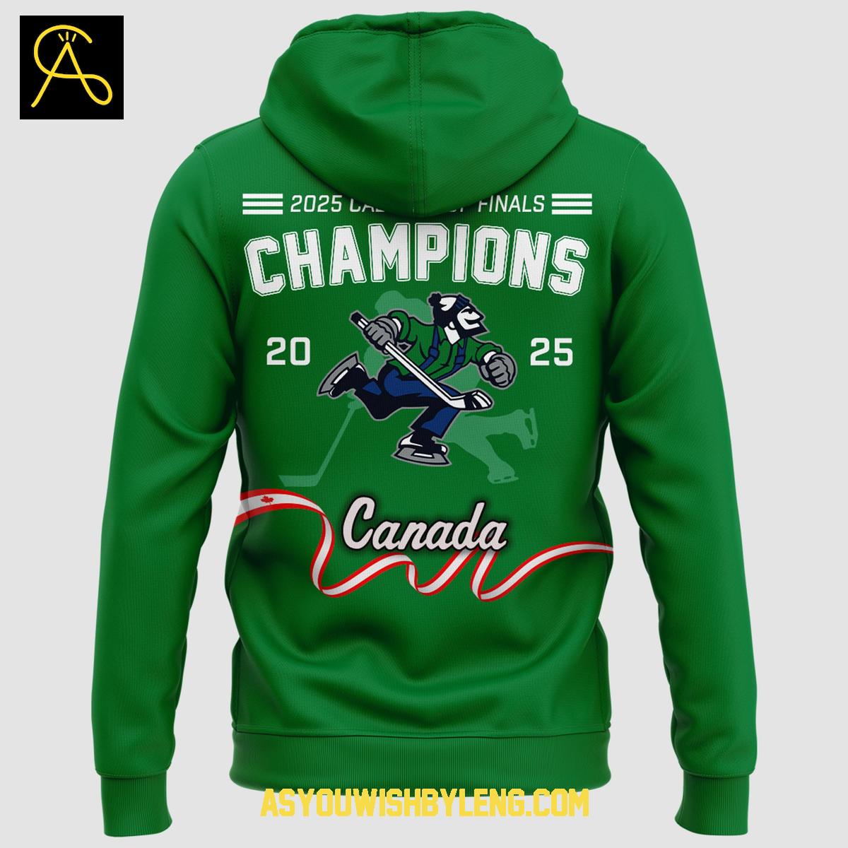 Abbotsford Canucks Green Edition 2025 AHL Champions Hoodie T-Shirt Abbotsford Canucks Green Edition 2025 AHL Champions Hoodie T-Shirt