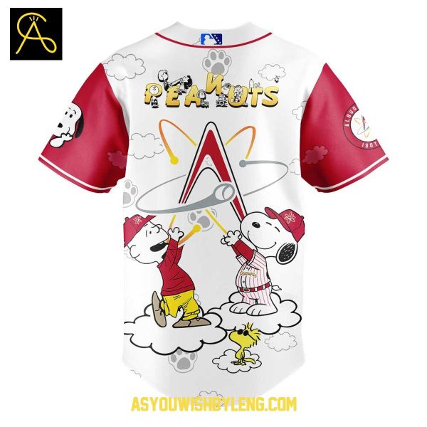 Albuquerque Isotopes Peanuts Snoopy 2025 Anniversary Baseball Jersey
