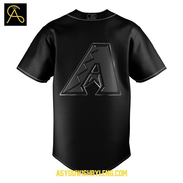 Arizona Diamondbacks Team Back In Black 2025 Personalized Baseball Jersey
