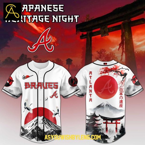 Atlanta Braves Japanese Heritage Night 2025 Memories Baseball Jersey