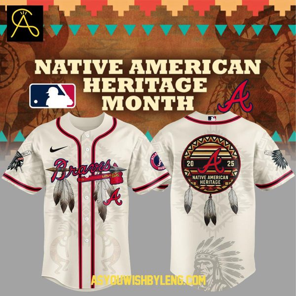 Atlanta Braves Native American Heritage Month 2025 Celebrate Baseball Jersey