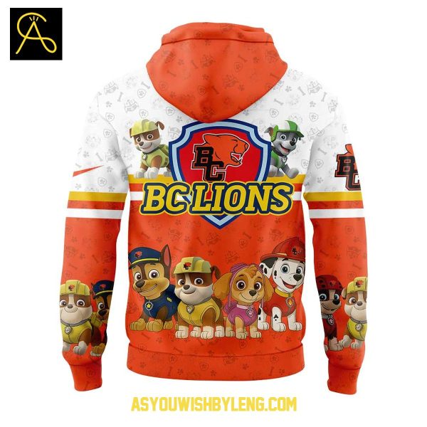 BC Lions With Paw Patrol 2025 Hoodie T-Shirt