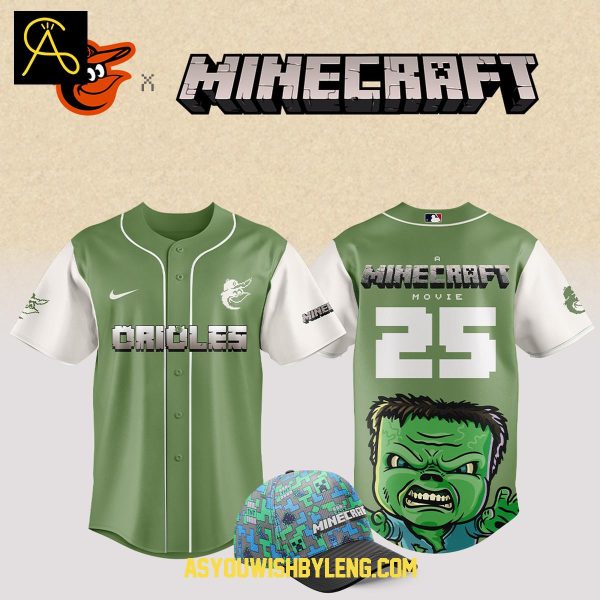 Baltimore Orioles Minecraft Movie 2025 The Memories Baseball Jersey