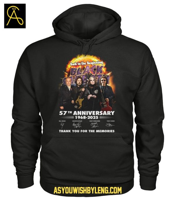 Black Sabbath Back To The Beginning 57th Anniversary 1968-2025 T-Shirt