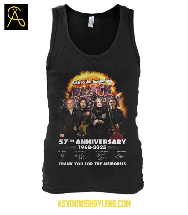 Black Sabbath Back To The Beginning 57th Anniversary 1968-2025 T-Shirt