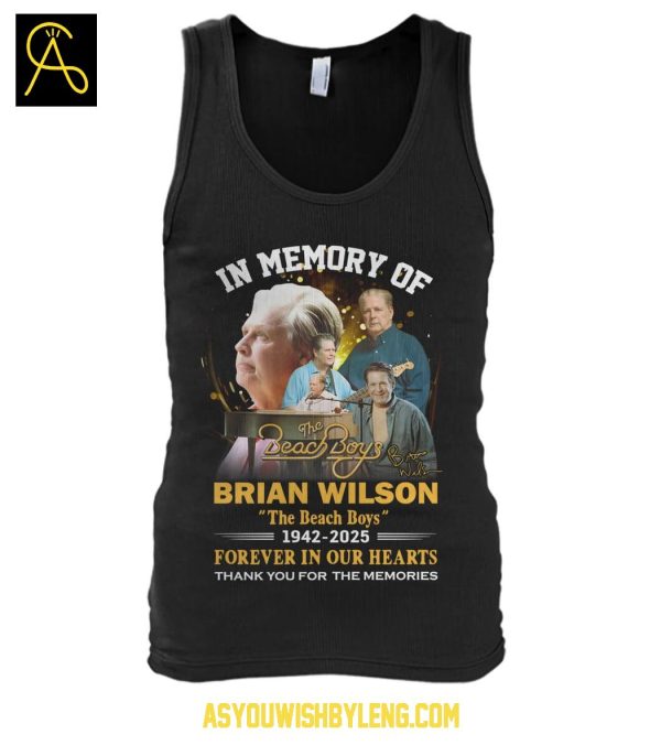Brian Wilson The Beach Boys In Memory 1942-2025 Love T-Shirt