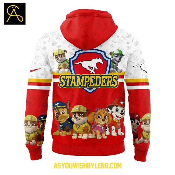 Calgary Stampeders With Paw Patrol 2025 Hoodie T-Shirt