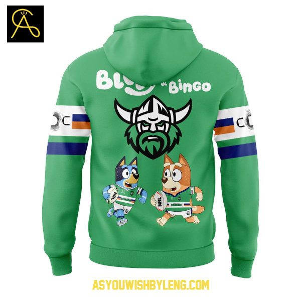 Canberra Raiders Bluey And Bingo Heelers Family 2025 Hoodie T-Shirt