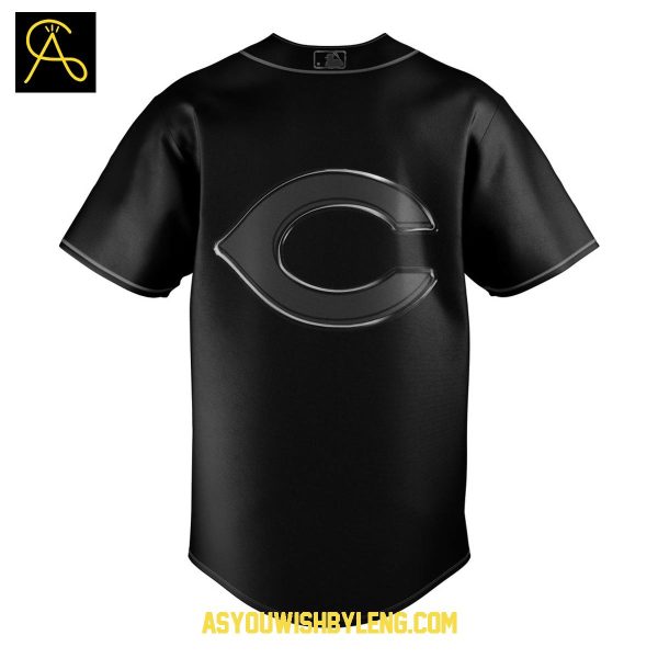 Cincinnati Reds Team Back In Black 2025 Personalized Baseball Jersey
