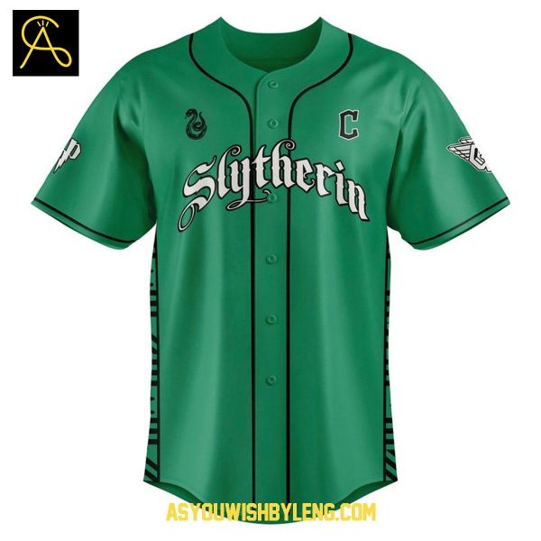 Cleveland Guardians Harry Potter Slytherin 2025 Personalized Baseball Jersey