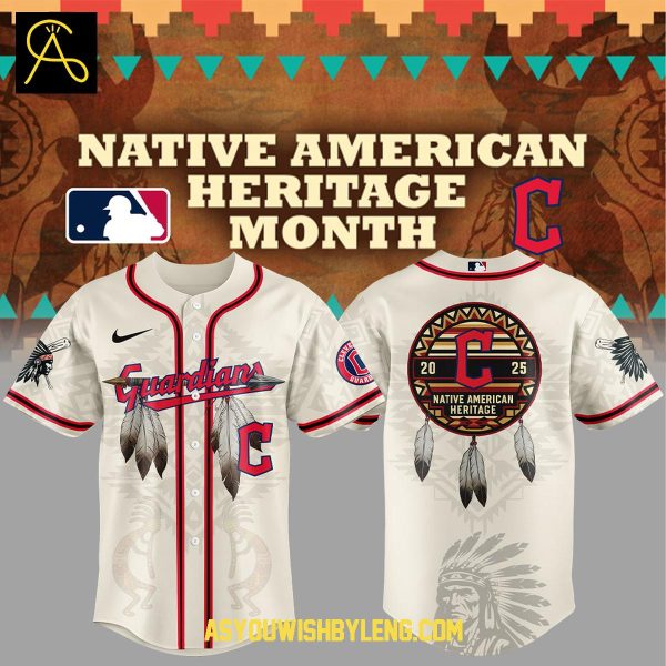 Cleveland Guardians Native American Heritage Month 2025 Celebrate Baseball Jersey