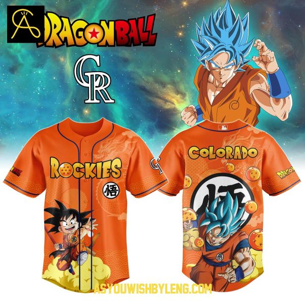 Colorado Rockies Dragon Ball Son Goku 2025 Collaboration Baseball Jersey