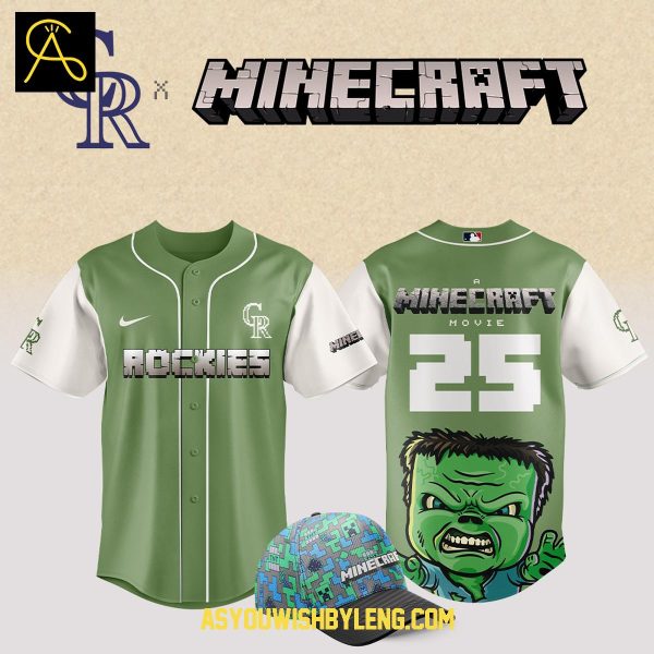 Colorado Rockies Minecraft Movie 2025 The Memories Baseball Jersey