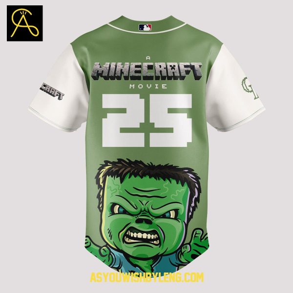 Colorado Rockies Minecraft Movie 2025 The Memories Baseball Jersey