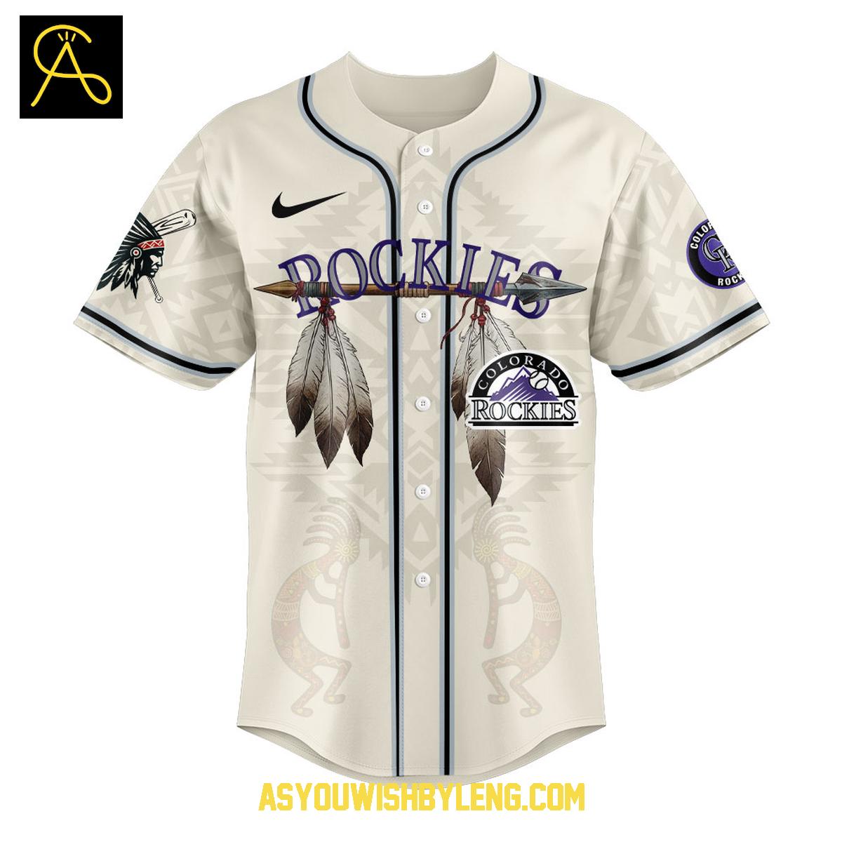 Colorado Rockies Native American Heritage Month 2025 Celebrate Baseball Jersey