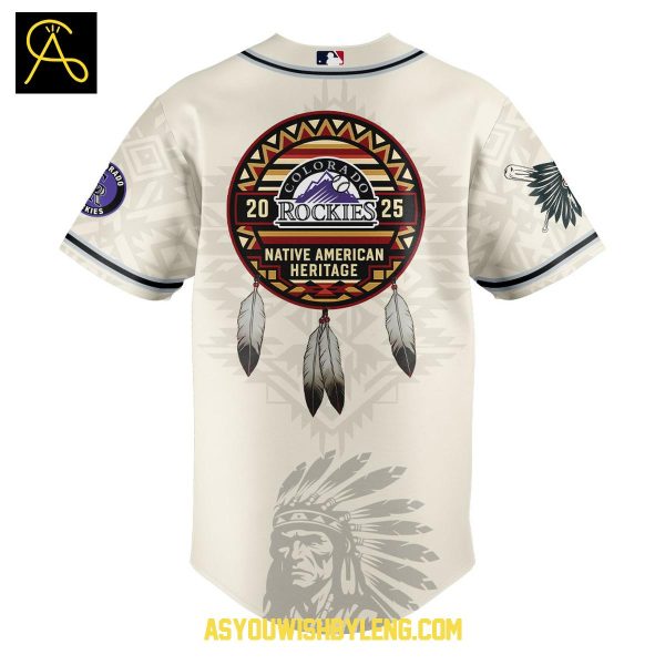 Colorado Rockies Native American Heritage Month 2025 Celebrate Baseball Jersey