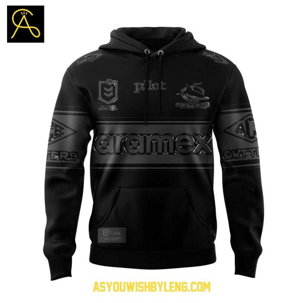 Cronulla Sharks 2025 Season Back In Black Hoodie T-Shirt