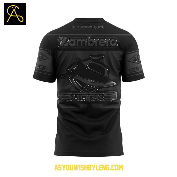 Cronulla Sharks 2025 Season Back In Black Hoodie T-Shirt