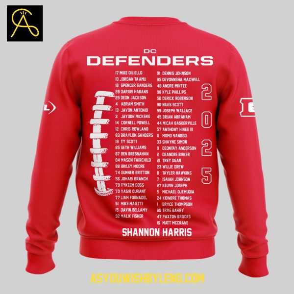 DC Defenders Champions United Football League 2025 Hoodie T-Shirt
