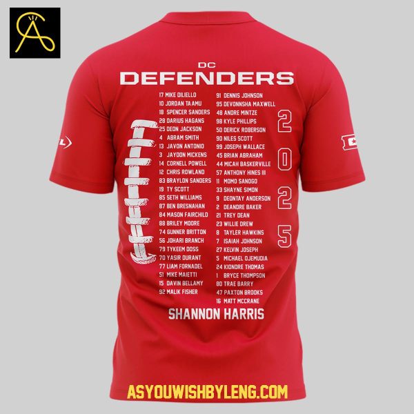 DC Defenders Champions United Football League 2025 Hoodie T-Shirt