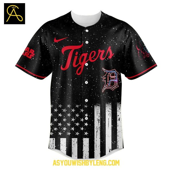 Detroit Tigers Celebrating Star War Night Veteran 2025 Baseball Jersey