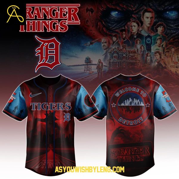 Detroit Tigers Stranger Things The Final 2025 Baseball Jersey
