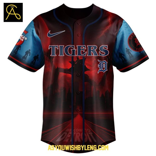 Detroit Tigers Stranger Things The Final 2025 Baseball Jersey