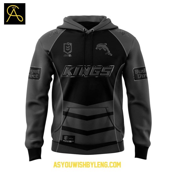 Dolphins NRL Back In Black 2025 Celebrating Hoodie T-Shirt