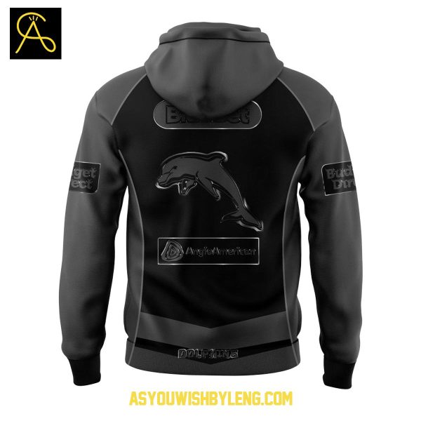 Dolphins NRL Back In Black 2025 Celebrating Hoodie T-Shirt