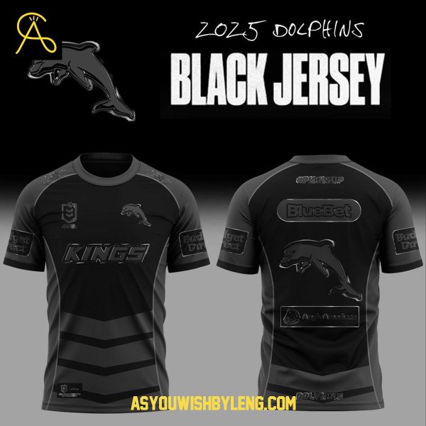 Dolphins NRL Back In Black 2025 Celebrating Hoodie T-Shirt