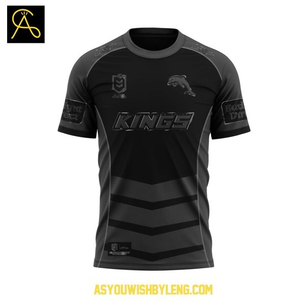 Dolphins NRL Back In Black 2025 Celebrating Hoodie T-Shirt