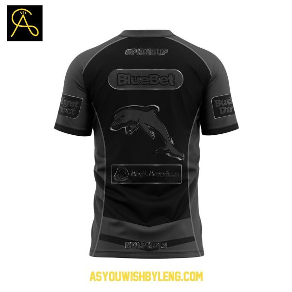Dolphins NRL Back In Black 2025 Celebrating Hoodie T-Shirt
