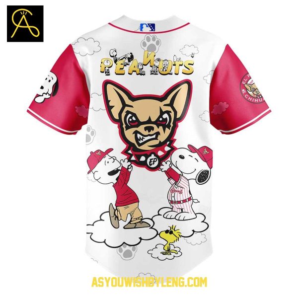 El Paso Chihuahuas Peanuts Snoopy 2025 Anniversary Baseball Jersey