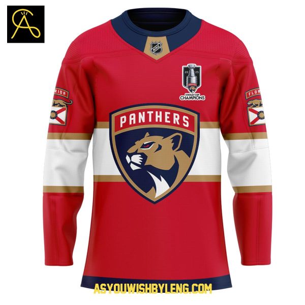 Florida Panthers Back to Back 2025 Stanley Cup Champions Hockey Jersey