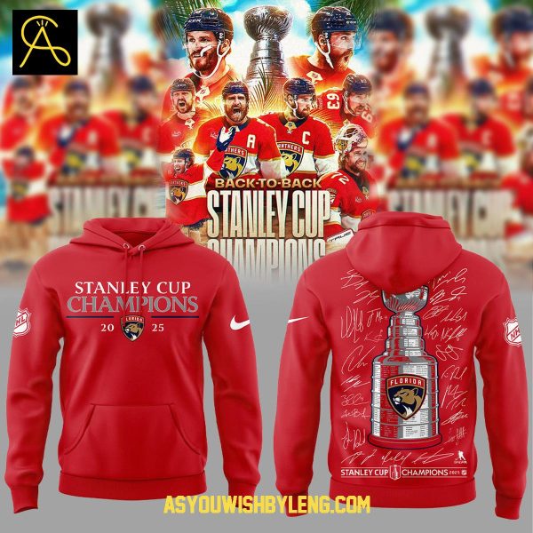 Florida Panthers Hockey Champs Back to Back 2025 Stanley Cup Hoodie T-Shirt