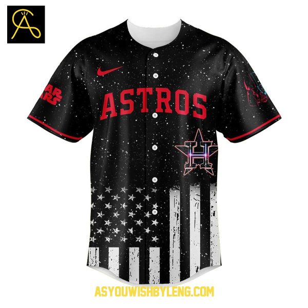 Houston Astros Celebrating Star War Night Veteran 2025 Baseball Jersey