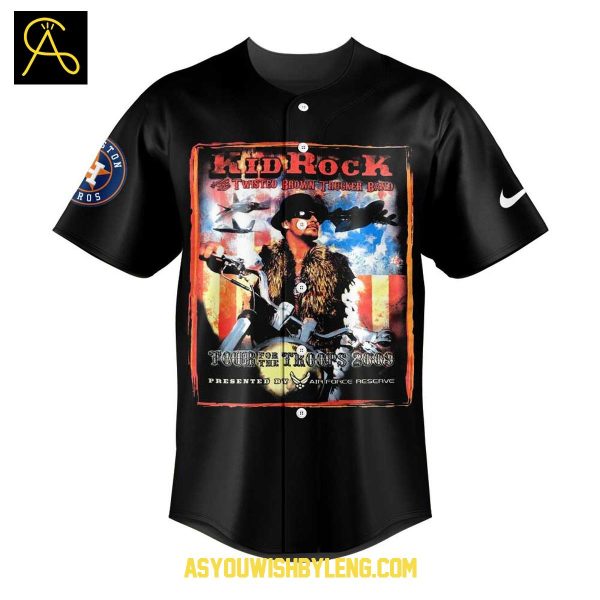 Houston Astros Morgan Wallen 2025 I’m The Problem Tour Kid Rock Baseball Jersey