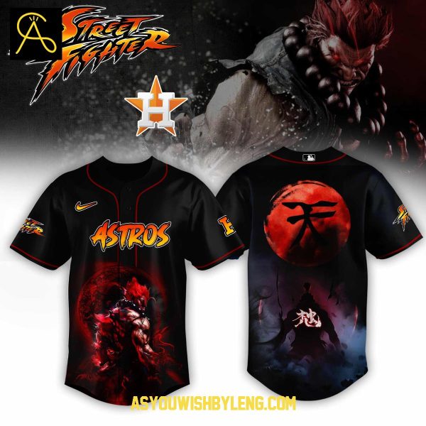 Houston Astros Streets Fighter Japanese Culture Baseball Jersey
