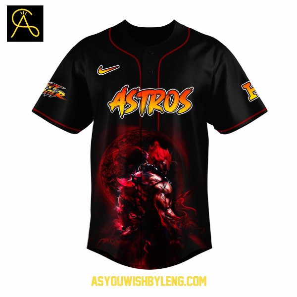 Houston Astros Streets Fighter Japanese Culture Baseball Jersey