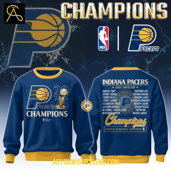 Indiana Pacers Champions National Basketball Association 2025 Hoodie T-Shirt