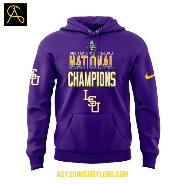 LSU Tigers 2025 NCAA Baseball Men’s College World Series Hoodie T-Shirt
