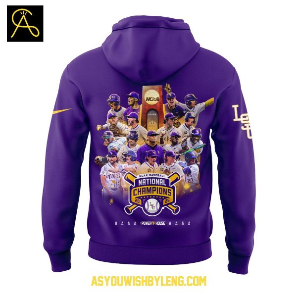 LSU Tigers 2025 NCAA Baseball Men’s College World Series Hoodie T-Shirt