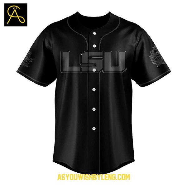 LSU Tigers In Black Spirit 2025 Go Tigers Baseball Jersey