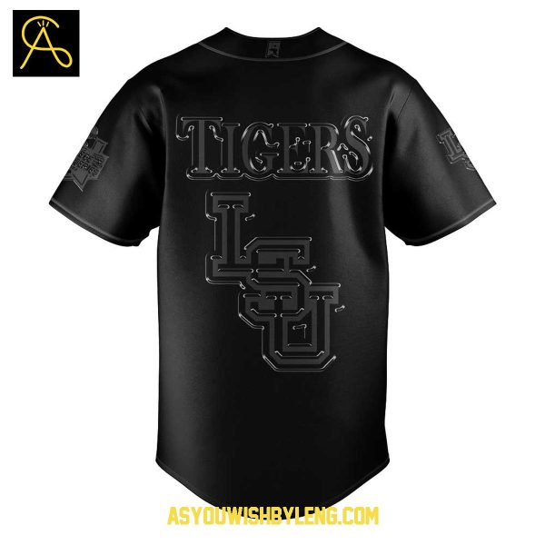 LSU Tigers In Black Spirit 2025 Go Tigers Baseball Jersey