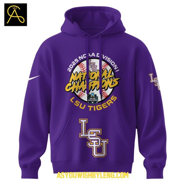 LSU Tigers NCAA Division Baseball Champion 2025 Hoodie T-Shirt