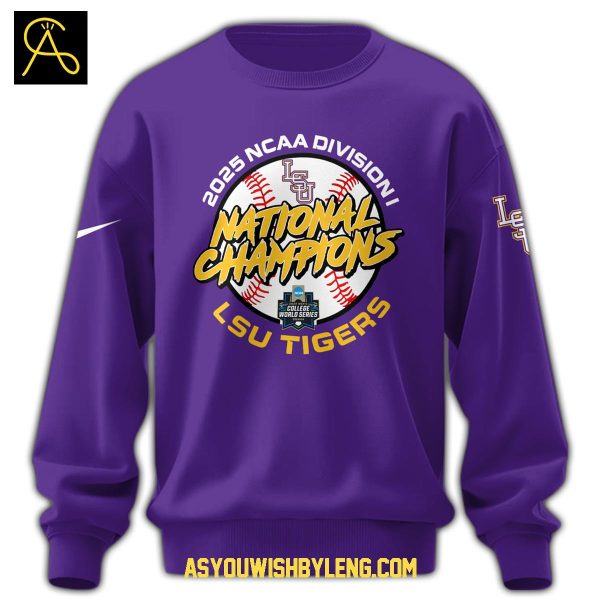 LSU Tigers NCAA Division Baseball Champion 2025 Hoodie T-Shirt