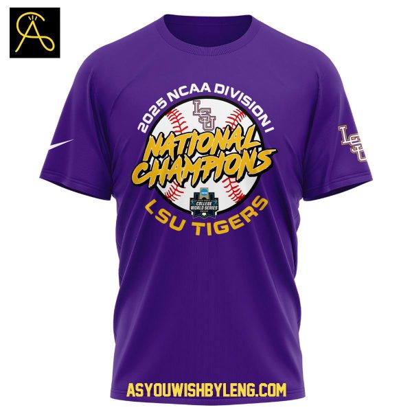 LSU Tigers NCAA Division Baseball Champion 2025 Hoodie T-Shirt