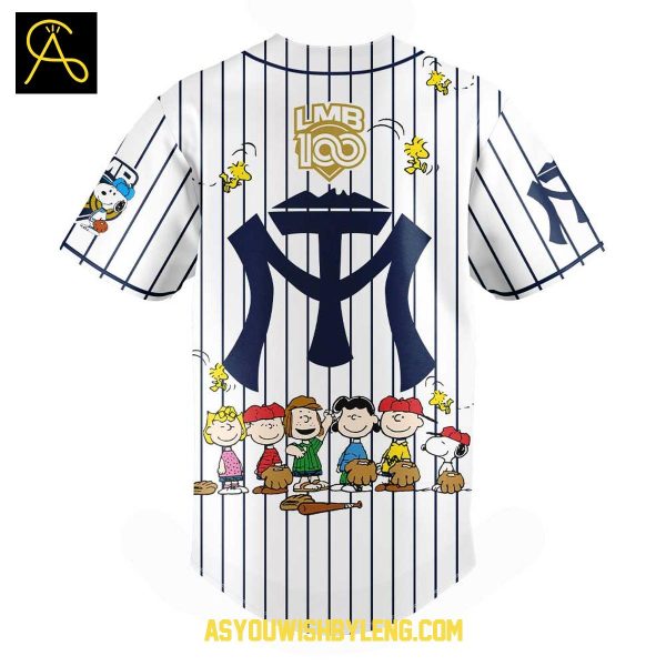 Leones de Yucatán Snoopy Peanuts 100 Years Of History 2025 Baseball Jersey