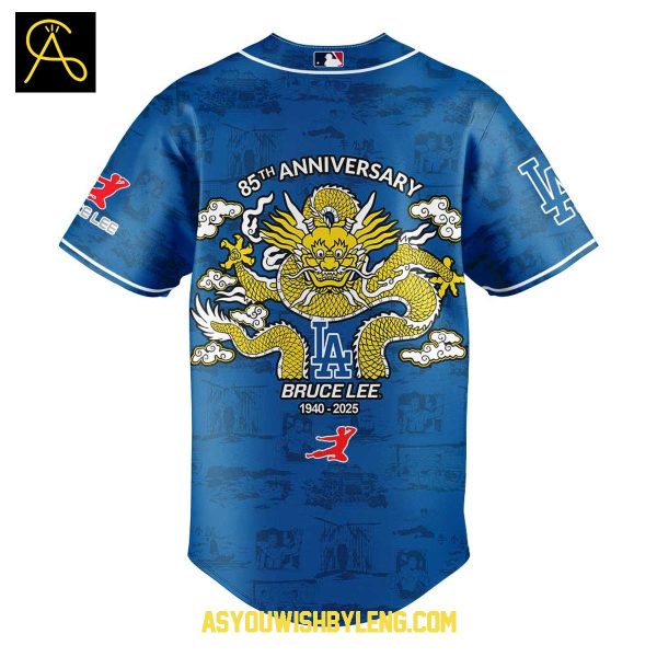 Los Angeles Dodgers Bruce Lee 85th Anniversary 1940-2025 Baseball Jersey